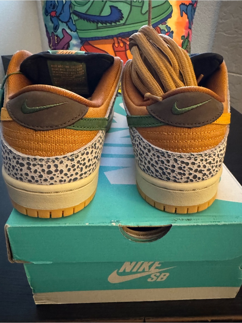 Authenticated Nike SB Dunk Low Safari, Size 8 Men’s/9.5 Women’s. Brand New - Picture 4 of 10
